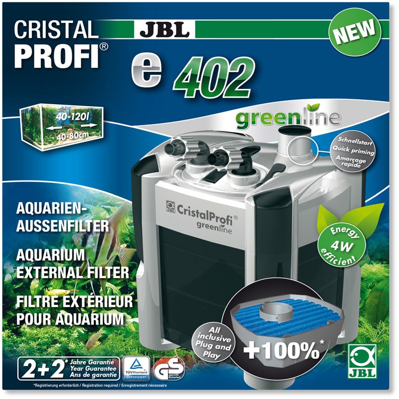 JBL CristalProfi e402 greenline pour aquariums de 60 à 200 litres 7