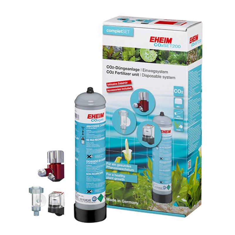 Systèmes CO² Eheim EHEIM SET 200 - Systemes Co2 Eheim Eheim Set 200 Kit Co2 Pour Aquarium Systeme Co2 A Bouteille Jetable ADapte Aux Aquariums Deau Douce Jusqua 20