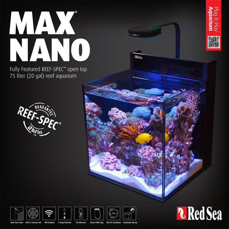 Aquarium marin Red Sea Max® Nano en vente sur Poisson d'Or - Aquariofil.com  et Poisson d'Or